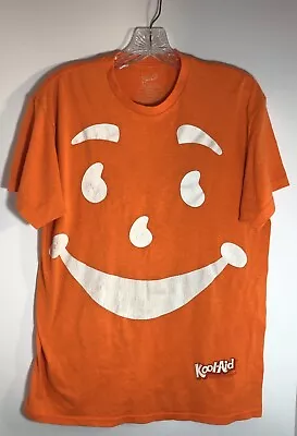 VINTAGE KOOL AID MAN T SHIRT Orange GRAPHIC SIZE Medium Y2K Oh Yeah! • $14