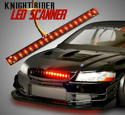 1/10 RC LED Scanner KNIGHT RIDER Effect Light Bar RED • $11.99