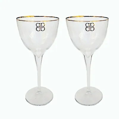 Baileys Irish Cream Liqueur 2 Luxury Gold Rimmed Stemmed Cocktail Glasses IRE • $39.99