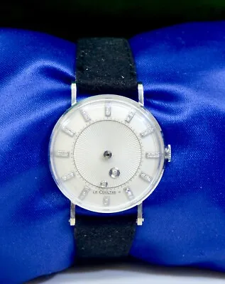 $2200 • Buy Lecoultre Vacheron Constantin Galaxy Mystery Dial 14K White Gold Watch W/Diamond
