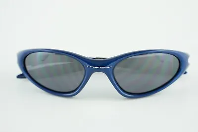 Wow! Oakley Minute Code Blue Metallic/Black Iridium Sunglasses Vintage • $285