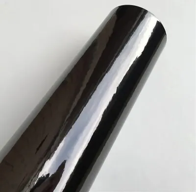Black Carbon Fiber Vinyl Wrap Glossy Matte Car Decal Film Chrome Foil Stickers • $26.81