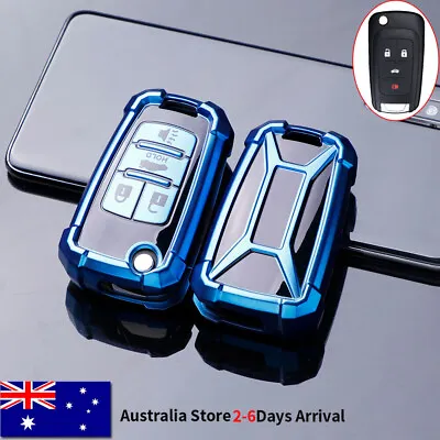 $25.20 • Buy Blue For Chevrolet 4 Buttons Flip Key Cover Case For Holden Cruze For Buick Tpu