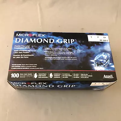 Microflex Diamond Grip Powder Free Latex Gloves Mf-300 Ansell Box Of 100 • $17.25