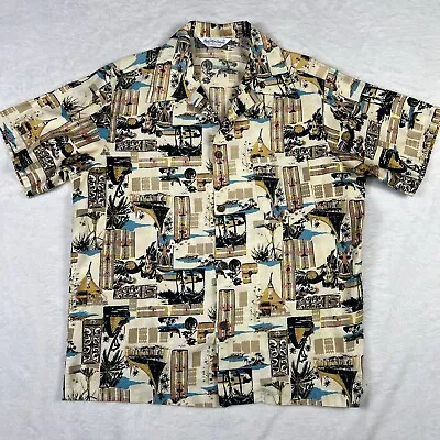 Duke Kahanamoku By Catalina Vintage Rayon Aloha Shirt Hawaiian Mens Size XL • $199.99