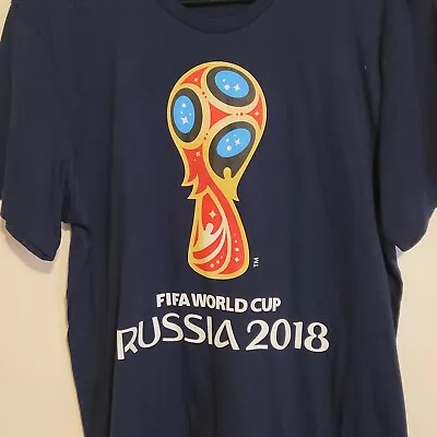 Adidas FIFA World Cup Russia 2018 Short Sleeve T-Shirt Size Youth M Black. NEW • $3