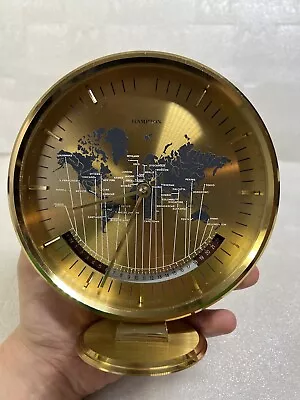 Kienzle Quartz Vintage German Mid Century World Clock - RARE - Working -NO GLASS • $337.20