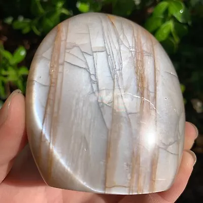 196g Natural Flashy Peach Moonstone Freeform Crystal Quartz Specimen Healing • $29