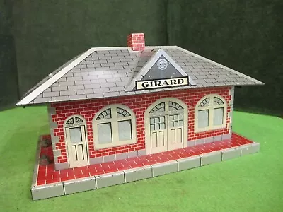 Vintage Marx Girard Tin Railway Train Station Waiting Room Building USA • $19.95