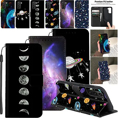 Space Sky Wallet Leather Case For Samsung Galaxy S23 S24 A13 A53 A25 Phone Cover • $12.79