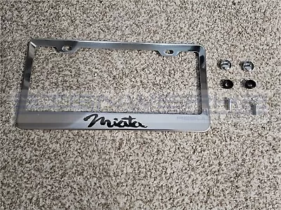 Miata Chrome Stainless Steel US/Canada License Plate Frame • $20.69