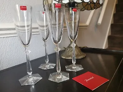 Baccarat 'Arcade' Champagne Flutes X4 • £150