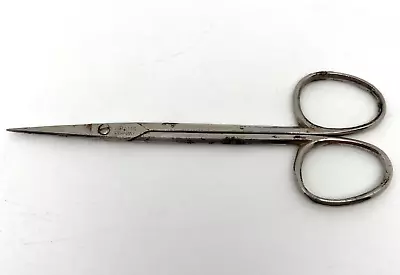 Adams 4.5  Scissors Vintage Sewing Nursing Hobby Straight Tip Made In USA • $7.99