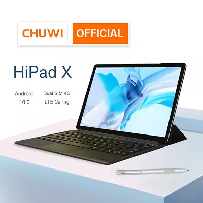 CHUWI HiPad X 10.1  Tablet/Laptop 2 IN1 Android PC 4G+128G Phablet 4G Call LTE • $99.99