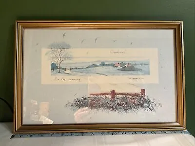 D. Morgan Signed Framed Art Print 1990 Carolina In The Morning • $22