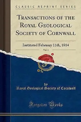 £14.91 • Buy Transactions Of The Royal Geological Society Of Co