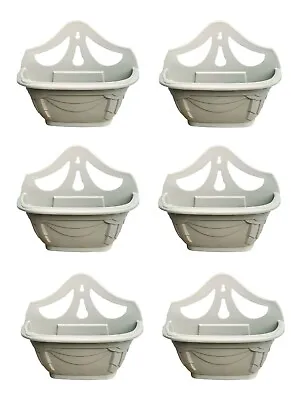 Set Of 6 Baskets Wall Planter Garden Plant Flower Basket Pot Container • £14.80