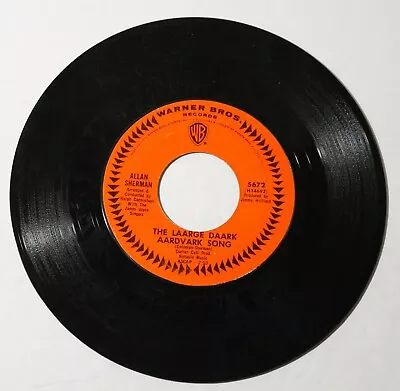 Allan Sherman The Laarge Daark Aardvark Song / The Drinking Man’s Diet 45 - 1965 • $6