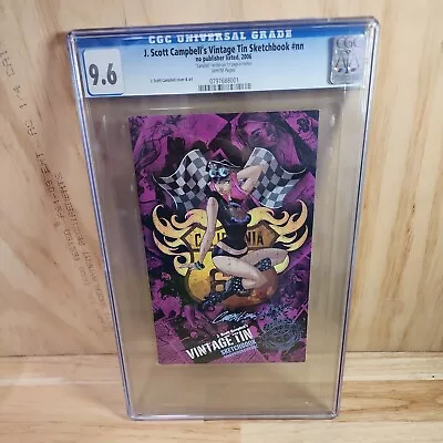 J. Scott Campbell  Vintage Tin  Sketchbook Signed - Spider Man Danger Girl Cgc • $174.99