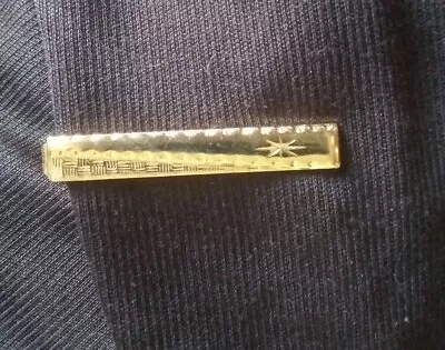 Men's Vintage Goldtone Tie Bar Clip • $9.99