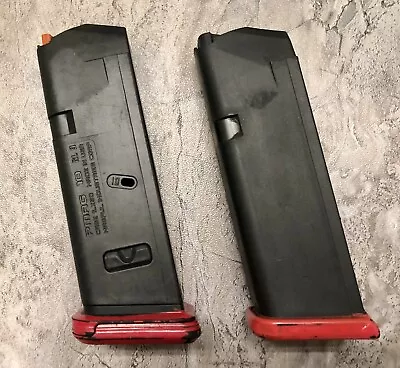 Glock G19 10 Round Polymer Magazine Lot 2-PC - Glock & Magpul Brand - Used • $24.99