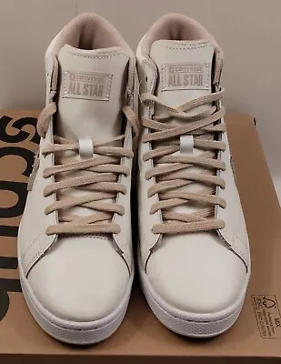  Converse Baseball Boots Pro Leather Cream And Snakeskin Size 6 • £44.95