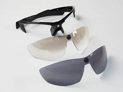 $32 • Buy Baruffaldi Byvy Black Lenses Clear/grey Motorcycle Glasses Shield Goggles Ski