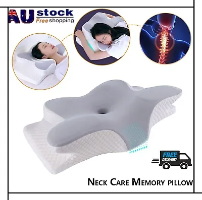Neck Contour Pillow Memory Foam Orthopedic Cervical Soft Rebound Support Cushion • $55.99