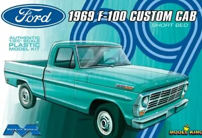 Moebius 1969 Ford F-100 Custom Cab Short Bed Pickup Truck 1:25 Car Model Kit • $30.95