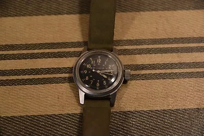 Vintage BULOVA Type A17A Military Watch PILOT Mil-W-6433A 10BNCH • $120.50