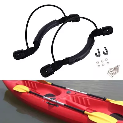 2PCS Boat Side Mount Kayak Handle Canoe Cord Accessories With Bungee • $15.39