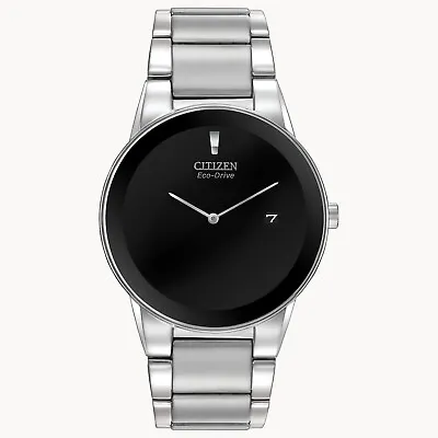 Citizen - Men's Axiom Eco-Drive Watch Stainless Steel W/Black Model AU1060-51E • $199.99