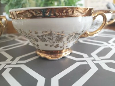 $4.50 • Buy Vintage G☆P Porzellan Bavaria Germany Tea~Coffee Cups Set Of 5