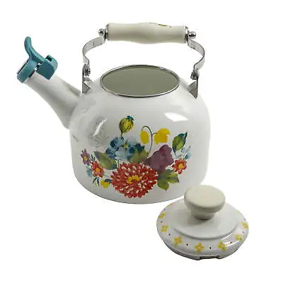 Blooming Bouquet Enamel On Steel 2-Quart Tea Kettle • $26.73