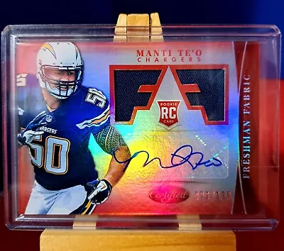 2013 Certified Manti Te'o Dual Patch Auto Rookie Red Card #322  #96/199 • $22