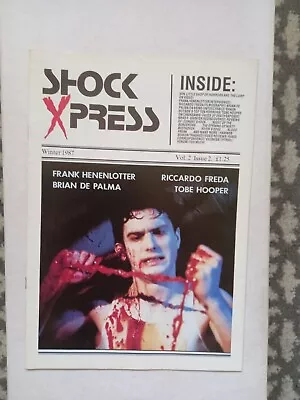 Shock Xpress Magazine Issue 2 Vol.2 1987 HORROR FREDA FACES OF DEATH • $4.92