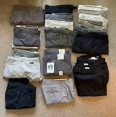 Lot Of 24 Men’s Pants (Calvin Klein Dockers Savane Covington) 33 & 34 Waist • $85