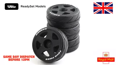 1:10 RC Car Drift Wheel Rim Offroad Tyres For KYOSHO HPI For Tamiya TT02 XV01 • £14