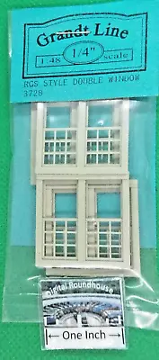 Grandt Line O Scale #3728 RGS STYLE DOUBLE WINDOW DOUBLE HUNG -Details Below • $3.75