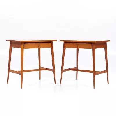 Paul McCobb For Planner Group Mid Century Maple Nightstands - Pair • $4347