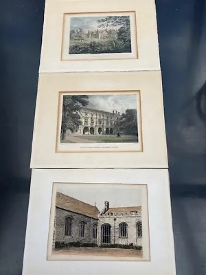 Three Small Quality Prints Of Cambridge Including Magdalene College • £30