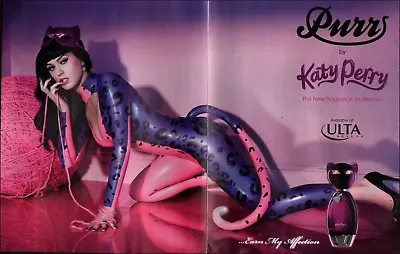 2011 Print Ad Ulta The New Fragrance For Women Singer Katy Perry Cat Costume 2-p • £8.29