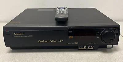 PANASONIC AG-1980P Desktop Editor S-VHS Player Recorder Deck PRO Editing TBC VCR • £836.14