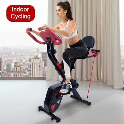 Home Indoor LCD Training Exercise Bike Cycle Gym Trainer Fitness Workout Machine • £111.99