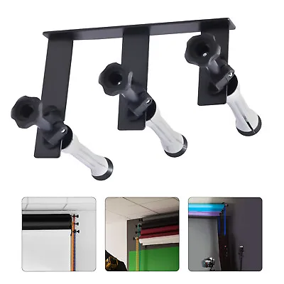 3-Roller Photography Backdrop Wall Mount Manual Background Roller Support System • $62