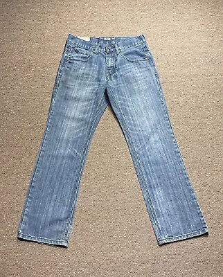 FUSAI Denim Jeans Men’s Size 30x30 Straight Leg Embroidered Streetwear F.U.S.A.I • $14.95