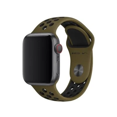$50 • Buy Genuine Apple NIKE Watch Sport Band OLIVE FLAK / BLACK 42mm 44mm 45mm
