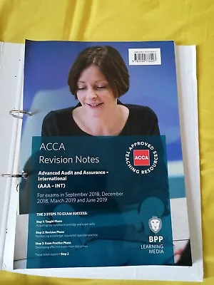 Acca Books Advanced Audit And Assurance AAA Study Text Pass Cards Revision Notes • £25