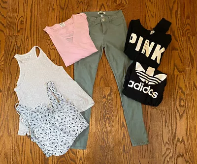 Mixed Lot 6 Pieces Of Woman’s Casual Clothes Sporty Tops & Pants Sizes XS/S    K • $10.98