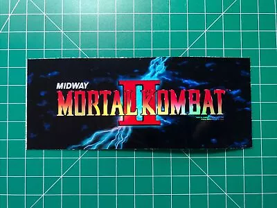 Mortal Kombat II 2 Arcade Marquee 2.5x6.25” Sticker Decal Holographic Vinyl • $3.99